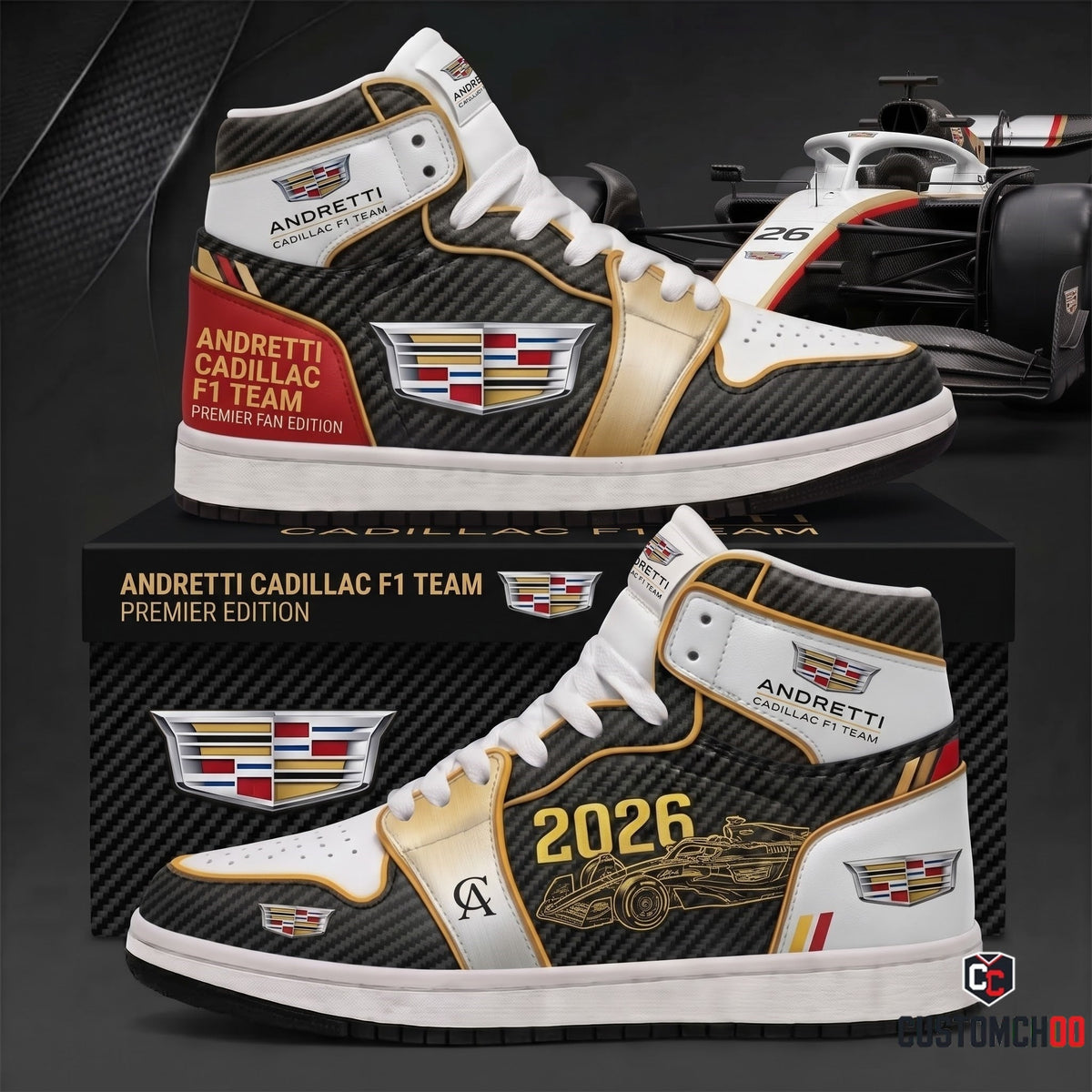 Sport Racing Fan High Top Sneakers | All 11 Formula Teams Available