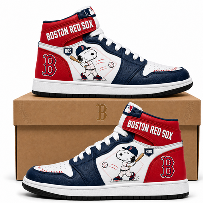 Snoopy MLB Baseball High Top Sneakers (Edition 3) | All 30 Teams Available - Custom Fan Apparel Image 5