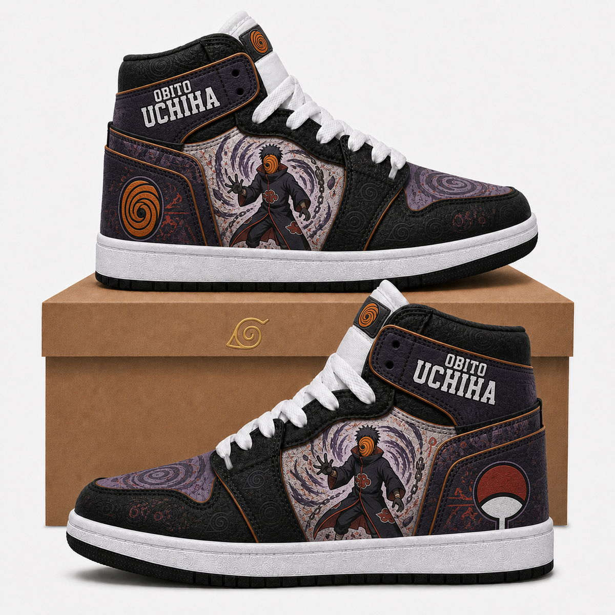 Uzumaki Naruto High Top Sneakers — Naruto Shippuden Inspired Fan Shoes - Custom Fan Apparel Image 9