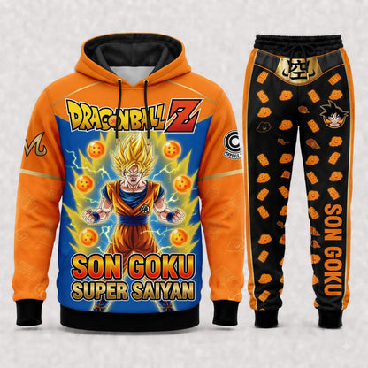 Son Goku Hoodie & Sweatpants Tracksuit Set — Dragon Ball Z Inspired - Custom Fan Apparel Image 9