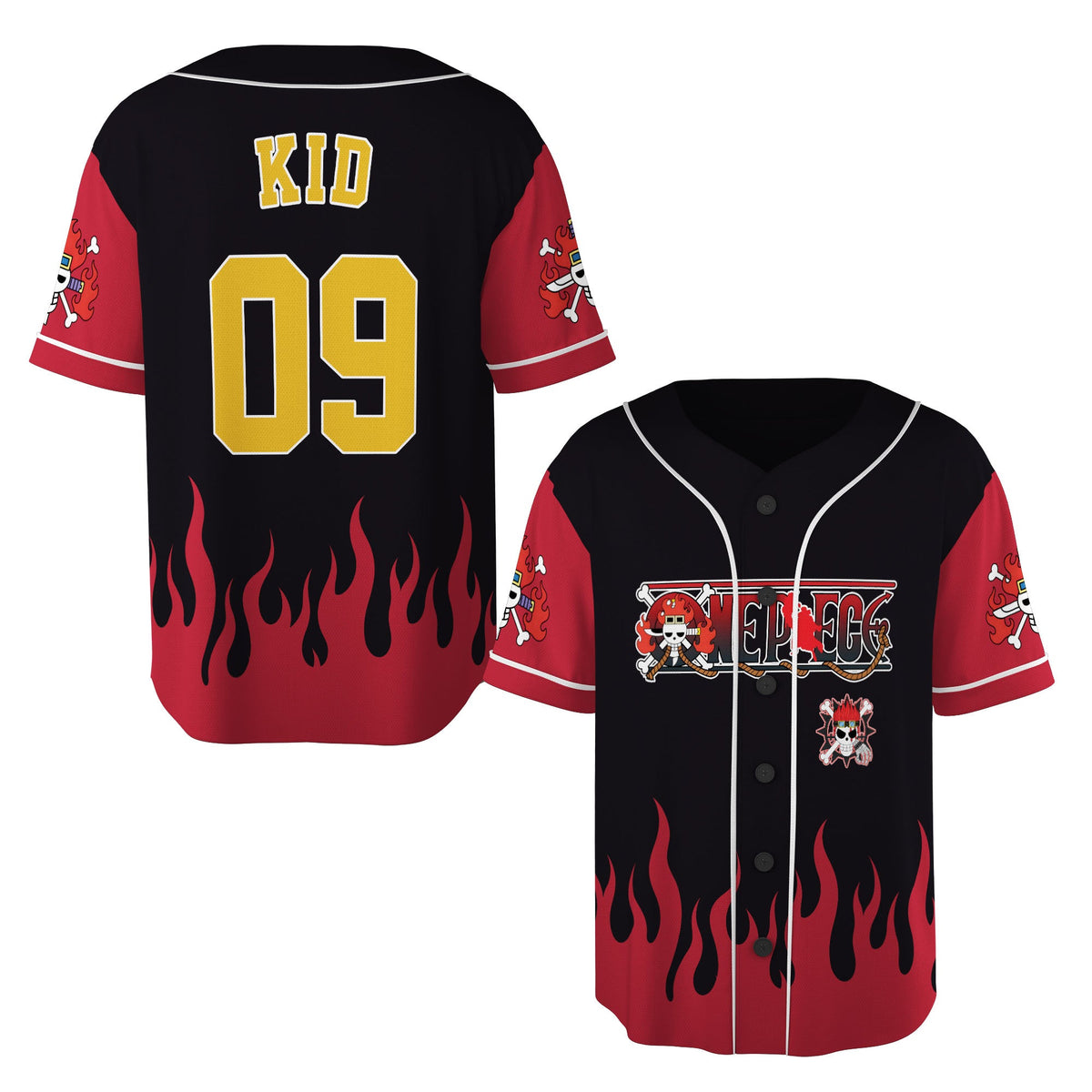 Custom One Piece Baseball Jersey Shirt, Personalized Cosplay Anime Style Team Uniform, Sports Fan Gi - Custom Fan Apparel Image 16