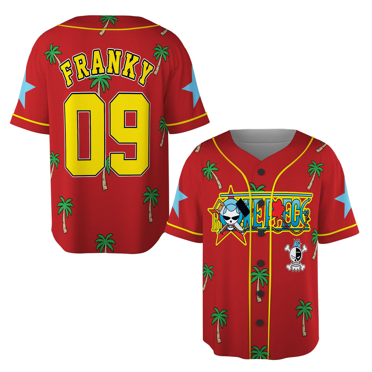 Custom One Piece Baseball Jersey Shirt, Personalized Cosplay Anime Style Team Uniform, Sports Fan Gi - Custom Fan Apparel Image 4