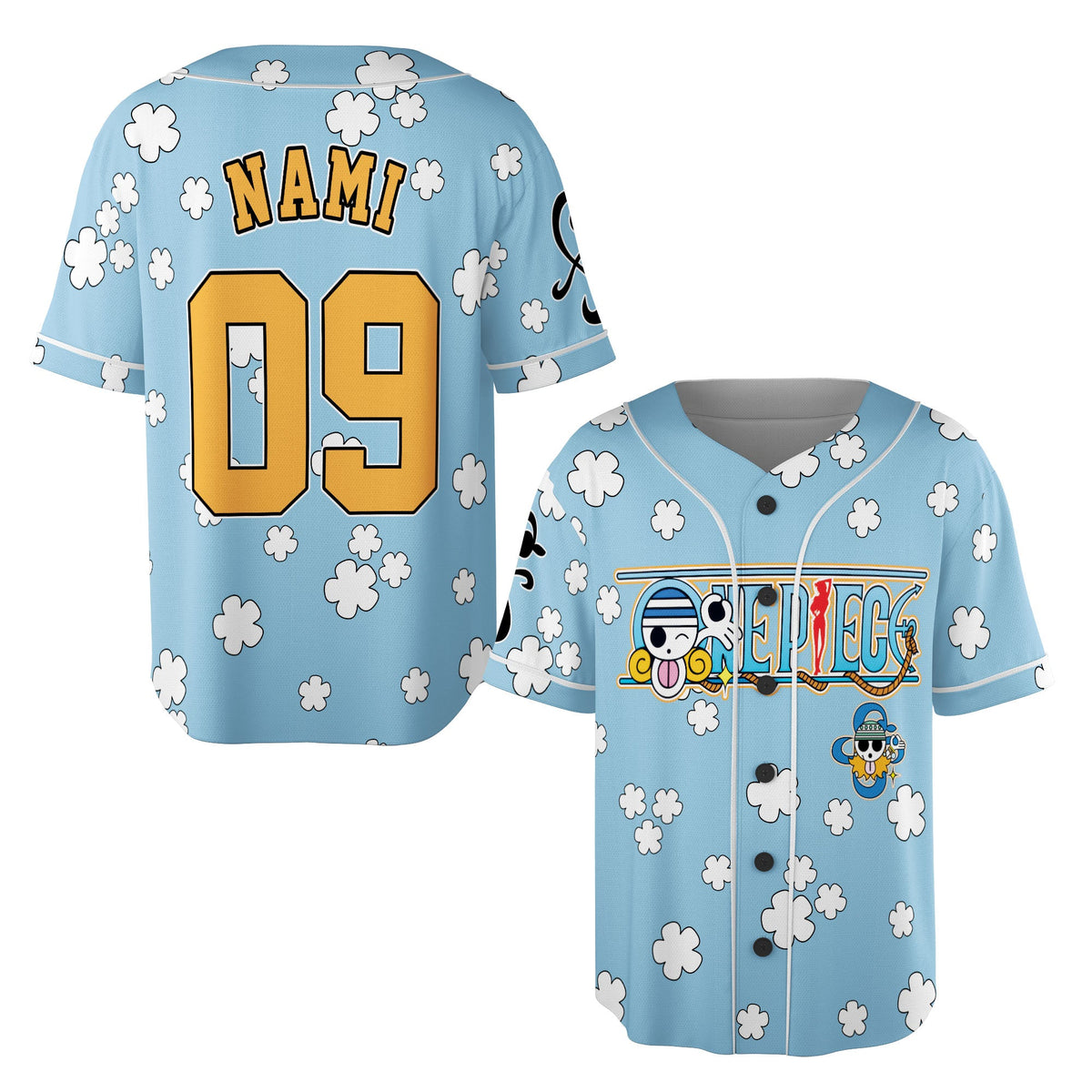 Custom One Piece Baseball Jersey Shirt, Personalized Cosplay Anime Style Team Uniform, Sports Fan Gi - Custom Fan Apparel Image 8