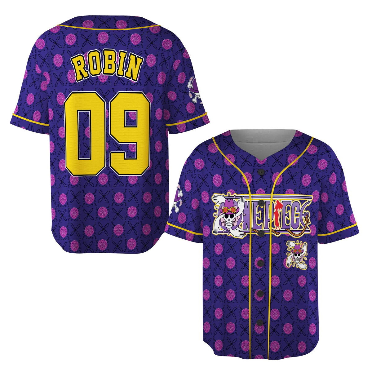 Custom One Piece Baseball Jersey Shirt, Personalized Cosplay Anime Style Team Uniform, Sports Fan Gi - Custom Fan Apparel Image 9