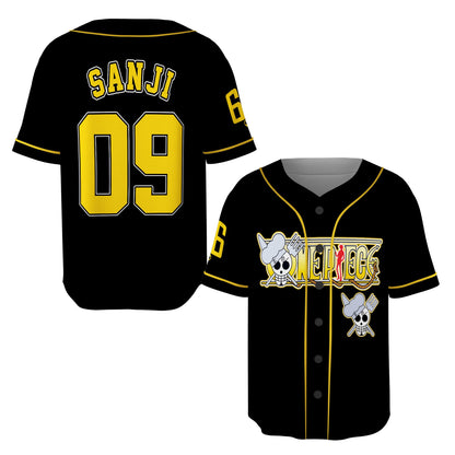 Custom One Piece Baseball Jersey Shirt, Personalized Cosplay Anime Style Team Uniform, Sports Fan Gi - Custom Fan Apparel Image 10