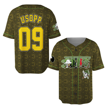 Custom One Piece Baseball Jersey Shirt, Personalized Cosplay Anime Style Team Uniform, Sports Fan Gi - Custom Fan Apparel Image 17
