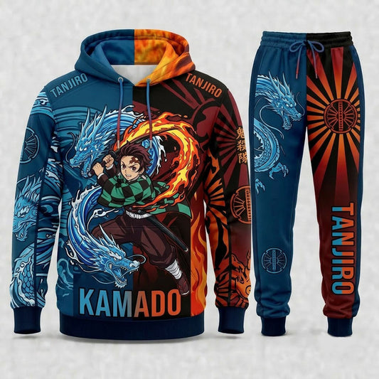 Limited Edition Demon Hunter Set | Anime Slayer Inspired Fan Hoodie & Sweatpants - Custom Fan Apparel Image 1