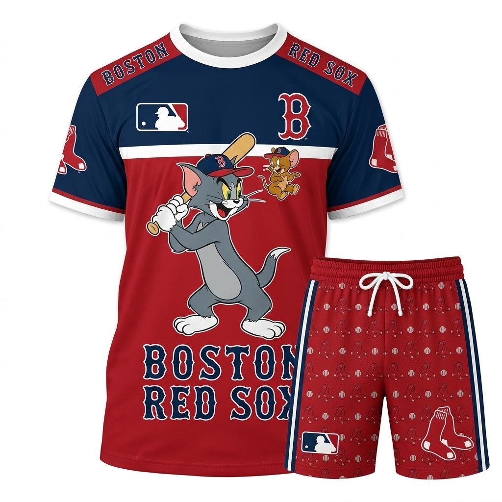 All USA Baseball Teams Inspired Fan Set — Graphic T-Shirt And Shorts Combo Outfit - Custom Fan Apparel Image 9