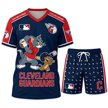 All USA Baseball Teams Inspired Fan Set — Graphic T-Shirt And Shorts Combo Outfit - Custom Fan Apparel Image 17