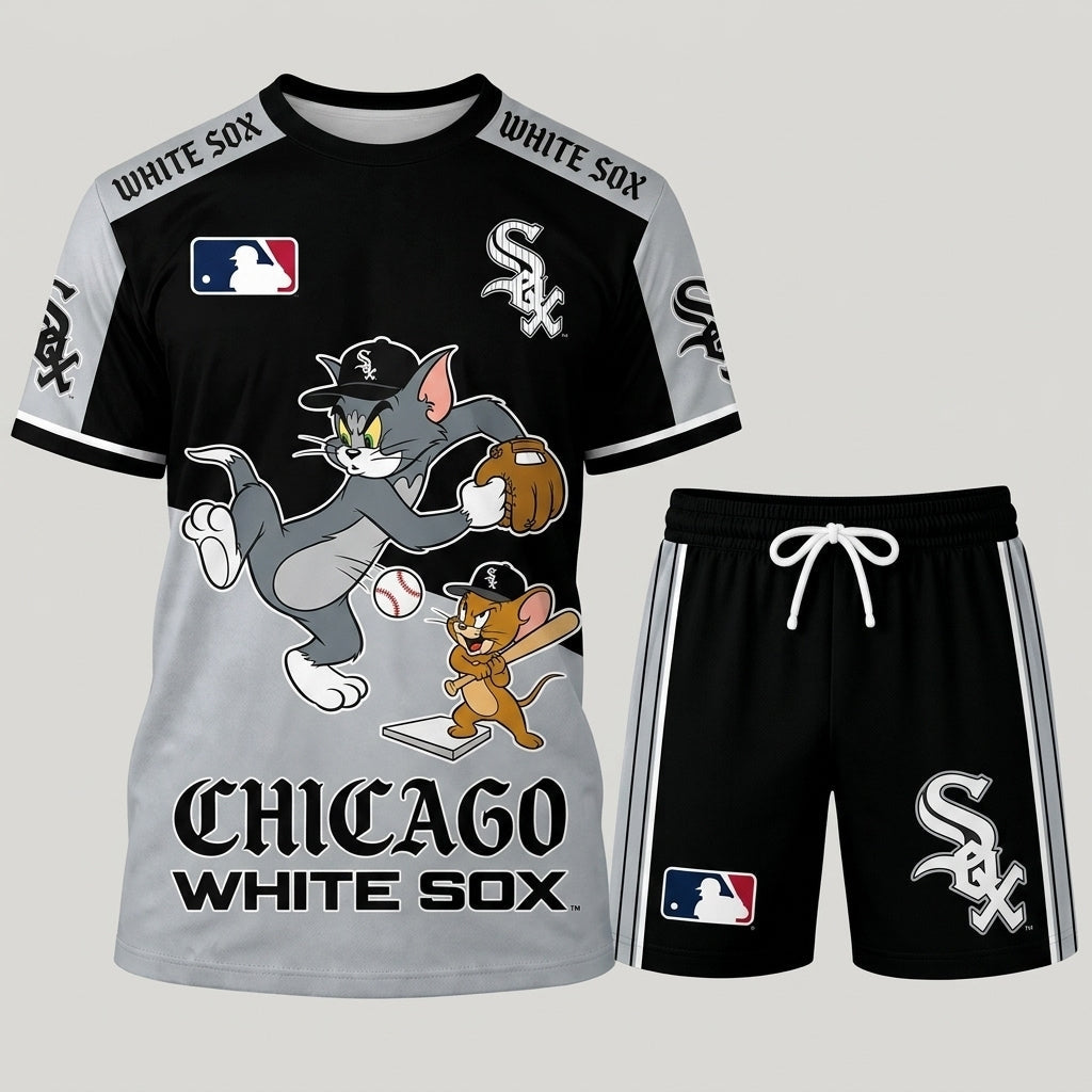 All USA Baseball Teams Inspired Fan Set — Graphic T-Shirt And Shorts Combo Outfit - Custom Fan Apparel Image 15