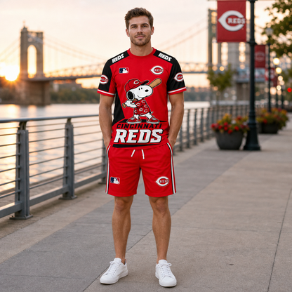 Cincinnati Reds MLB Fan Set T-Shirt and Shorts