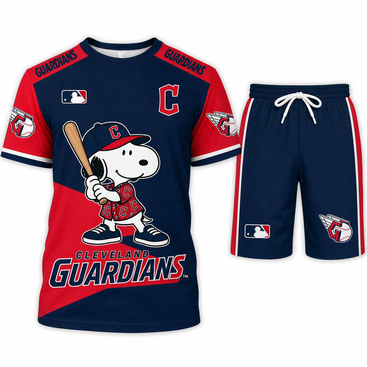 Cleveland Guardians MLB Fan Set T-Shirt and Shorts