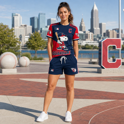 Cleveland Guardians MLB Fan Set T-Shirt and Shorts