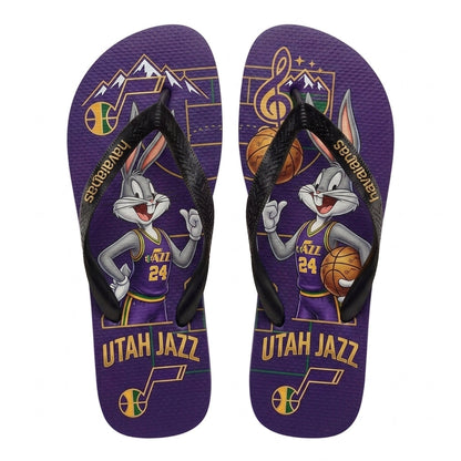 Cartoon Beagle Basketball Flip Flops — Sport Fan Sandals | 30 Teams Available - Custom Fan Apparel Image 20
