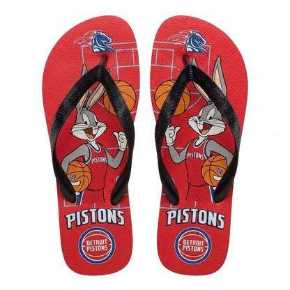 Cartoon Beagle Basketball Flip Flops — Sport Fan Sandals | 30 Teams Available - Custom Fan Apparel Image 8