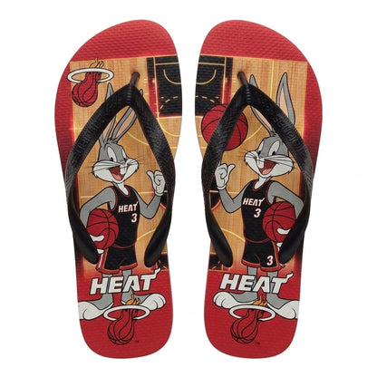 Cartoon Beagle Basketball Flip Flops — Sport Fan Sandals | 30 Teams Available - Custom Fan Apparel Image 13
