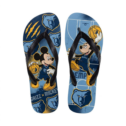 Cartoon Mouse Basketball Flip Flops — Sport Fan Sandals | 30 Teams Available