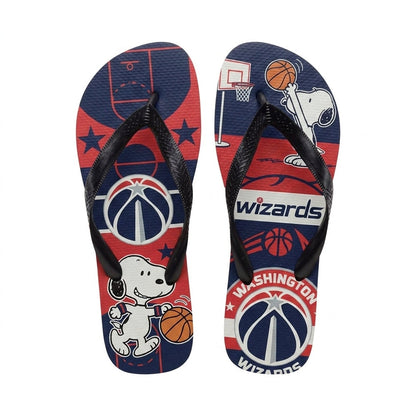 Cartoon Beagle Basketball Flip Flops — Sport Fan Sandals | 30 Teams Available - Custom Fan Apparel Image 15
