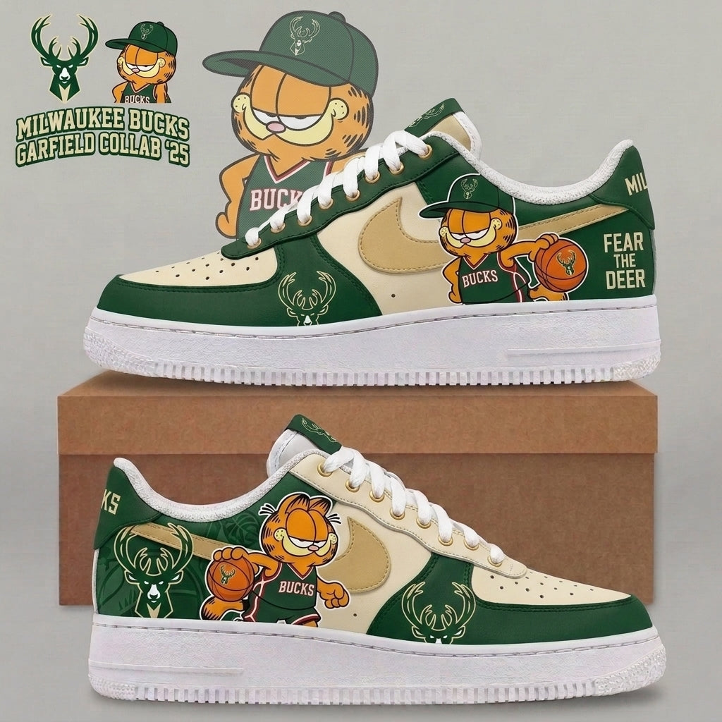 Garfield NBA Basketball Fan Low Top Sneakers | All 30 Teams Available - Custom Fan Apparel Image 8