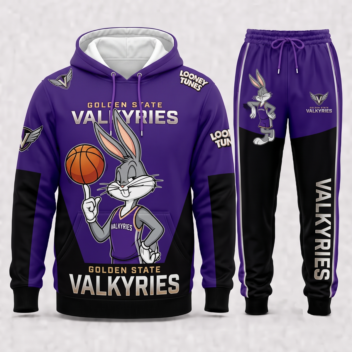 Women’s Basketball Fan Set — Hoodie & Sweatpants | All 15 Teams Available - Custom Fan Apparel Image 5