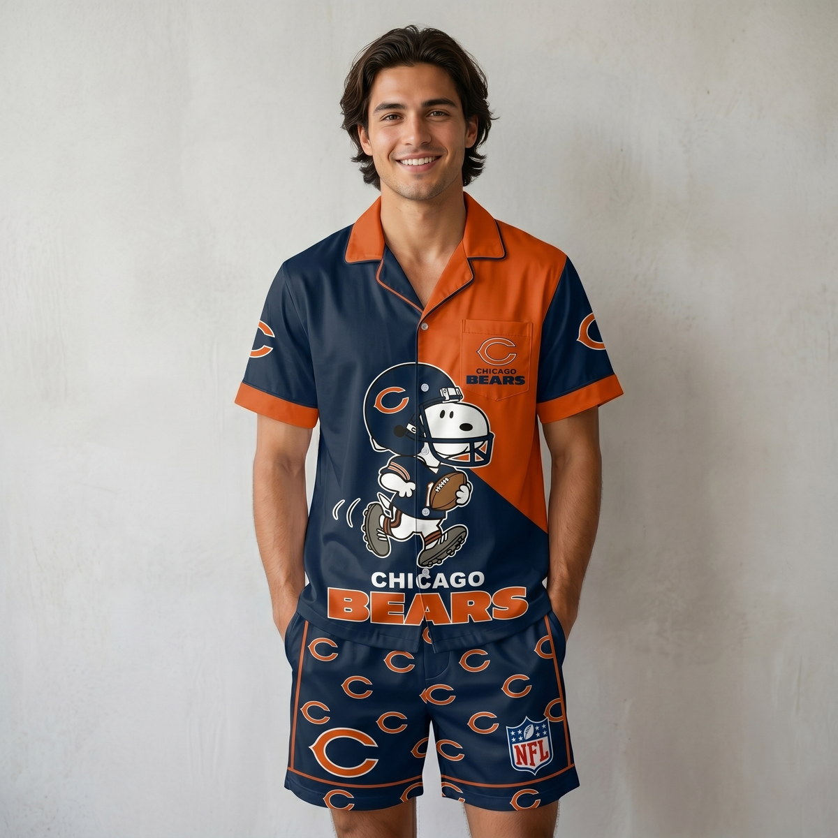 SHORT-SLEEVE PAJAMAS SET FOR TOP TEAM FOOTBALL FAN - Custom Fan Apparel Image 16