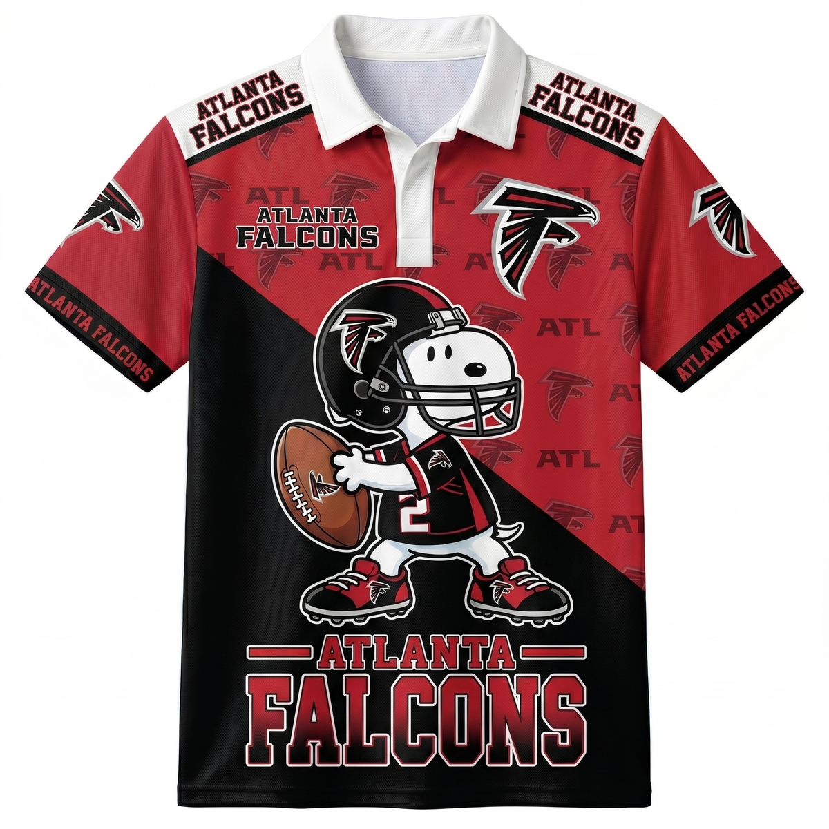 NFC Football Polo Shirt — Team Color Game Day Polo — Retro Football Fan Shirt — Sunday Game Apparel  - Custom Fan Apparel Image 17