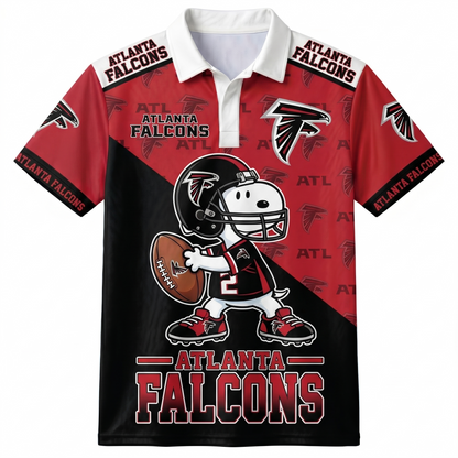 NFC Football Polo Shirt — Team Color Game Day Polo — Retro Football Fan Shirt — Sunday Game Apparel  - Custom Fan Apparel Image 17