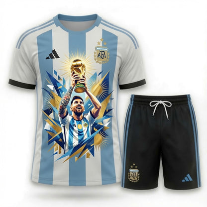 Special Edition Football Legend T-Shirt + Shorts Set — Pink Soccer Fan Outfit - Custom Fan Apparel Image 9