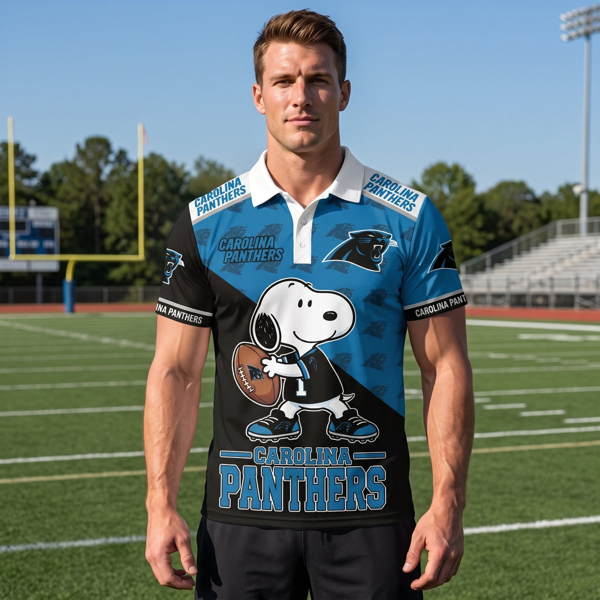 NFC Football Polo Shirt — Team Color Game Day Polo — Retro Football Fan Shirt — Sunday Game Apparel  - Custom Fan Apparel Image 20