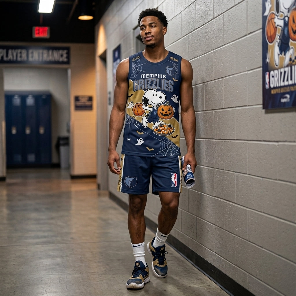 Limited Halloween Basketball Set — Cartoon Beagle Jersey + Shorts | 30 Teams - Custom Fan Apparel Image 4
