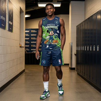 Limited Halloween Fan Set — Cartoon Mouse Basketball Jersey + Shorts | 30 Teams