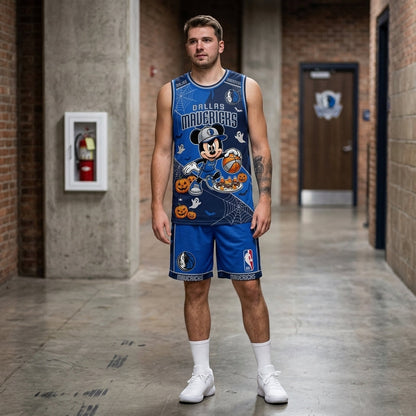 Limited Halloween Fan Set — Cartoon Mouse Basketball Jersey + Shorts | 30 Teams