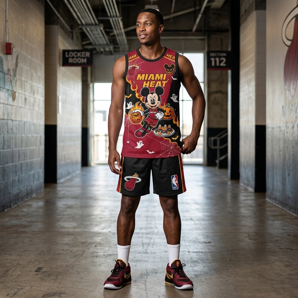 Limited Halloween Fan Set — Cartoon Mouse Basketball Jersey + Shorts | 30 Teams