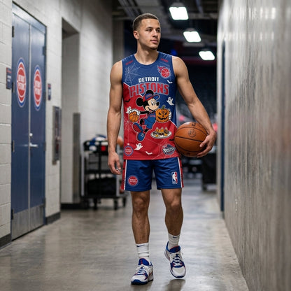 Limited Halloween Fan Set — Cartoon Mouse Basketball Jersey + Shorts | 30 Teams