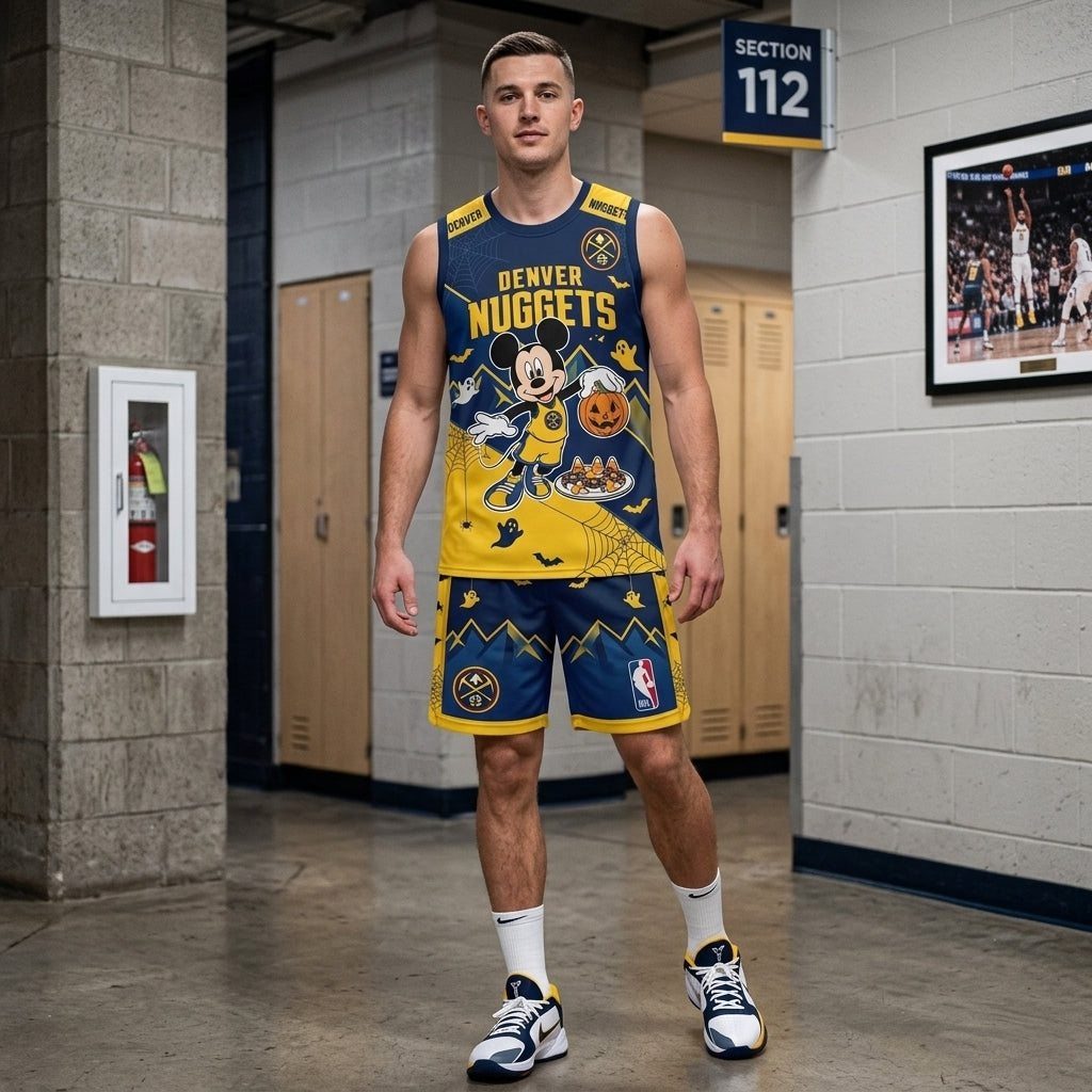 Limited Halloween Fan Set — Cartoon Mouse Basketball Jersey + Shorts | 30 Teams