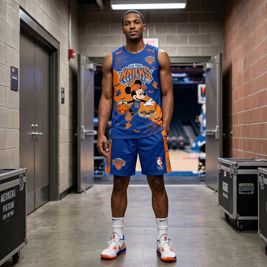 Limited Halloween Fan Set — Cartoon Mouse Basketball Jersey + Shorts | 30 Teams