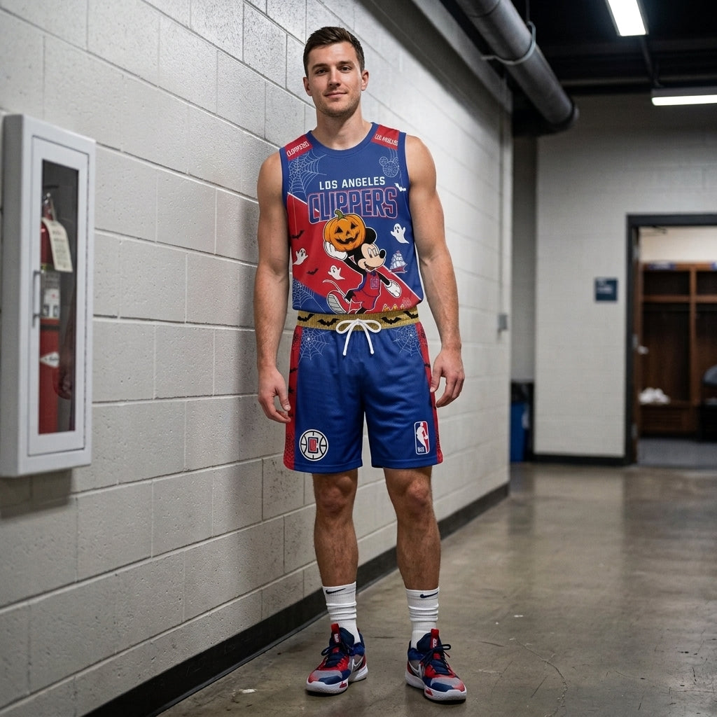 Limited Halloween Fan Set — Cartoon Mouse Basketball Jersey + Shorts | 30 Teams - Custom Fan Apparel Image 18