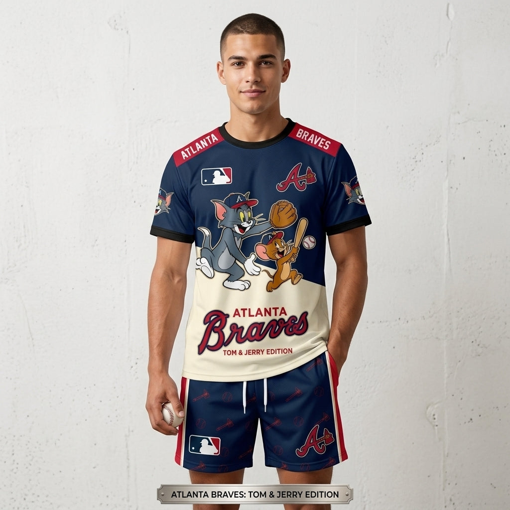 All USA Baseball Teams Inspired Fan Set — Graphic T-Shirt And Shorts Combo Outfit