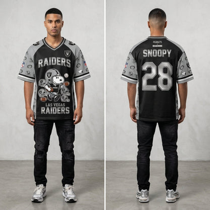 32 Teams Available | Cartoon Beagle Football Jersey — Sport Fan Shirt