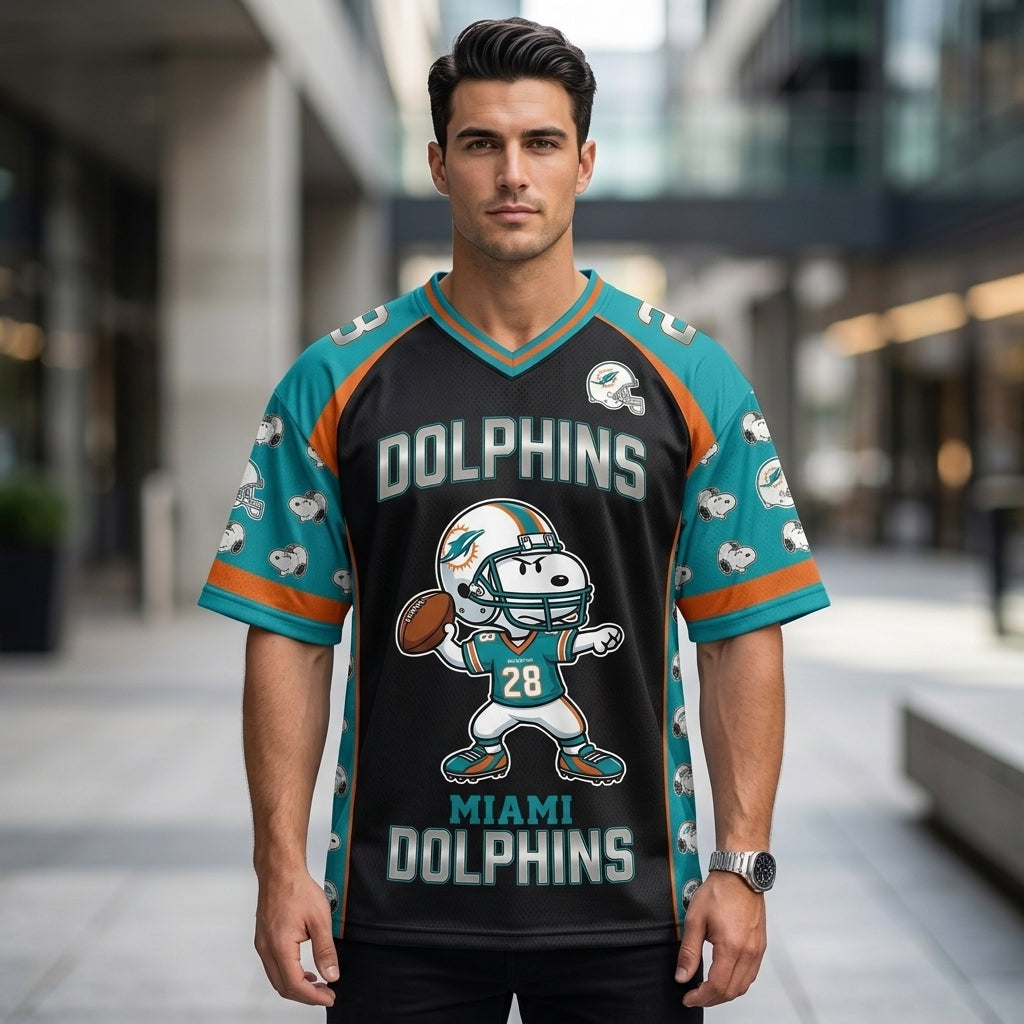 32 Teams Available | Cartoon Beagle Football Jersey — Sport Fan Shirt - Custom Fan Apparel Image 8