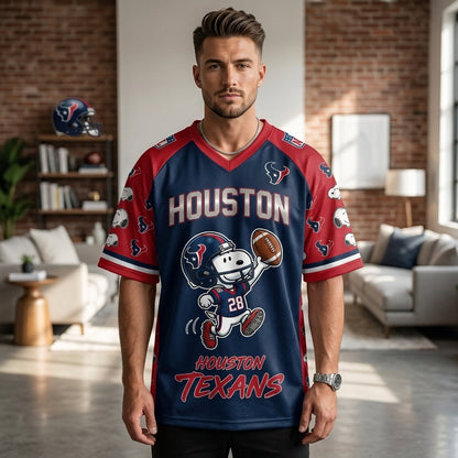 32 Teams Available | Cartoon Beagle Football Jersey — Sport Fan Shirt