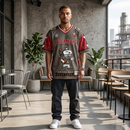 32 Teams Available | Cartoon Beagle Football Jersey — Sport Fan Shirt