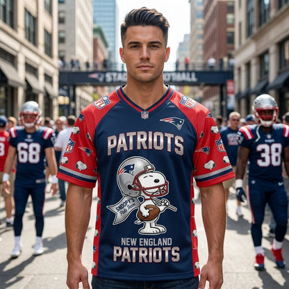 32 Teams Available | Cartoon Beagle Football Jersey — Sport Fan Shirt