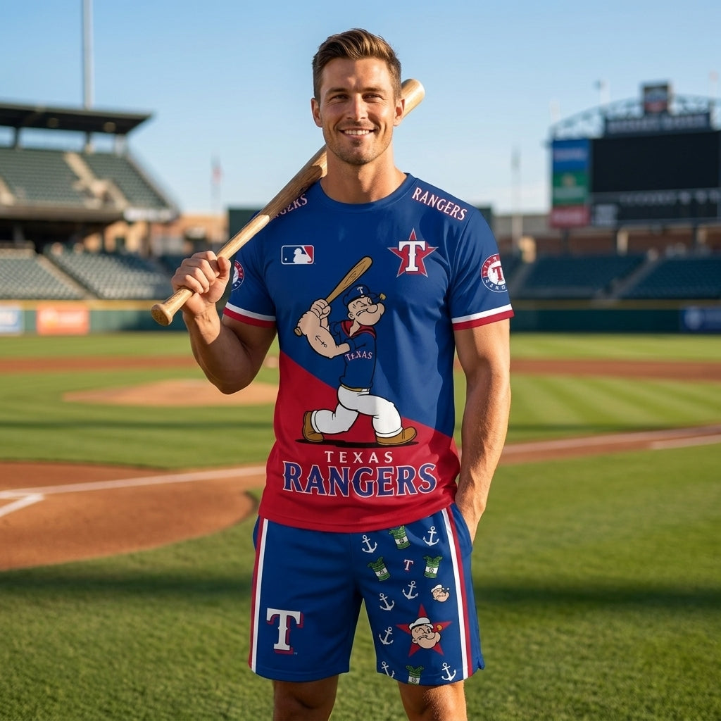 Strong Sailor Baseball Fan T-Shirt And Shorts Set — Sport Outfit Combo | 30 Teams Available - Custom Fan Apparel Image 20