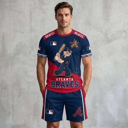 Strong Sailor Baseball Fan T-Shirt And Shorts Set — Sport Outfit Combo | 30 Teams Available