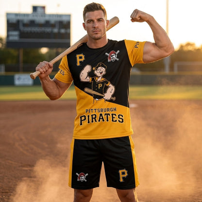 Strong Sailor Baseball Fan T-Shirt And Shorts Set — Sport Outfit Combo | 30 Teams Available - Custom Fan Apparel Image 14