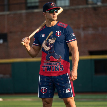 Strong Sailor Baseball Fan T-Shirt And Shorts Set — Sport Outfit Combo | 30 Teams Available