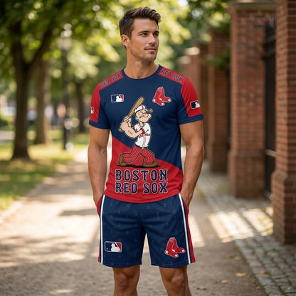 Strong Sailor Baseball Fan T-Shirt And Shorts Set — Sport Outfit Combo | 30 Teams Available - Custom Fan Apparel Image 8