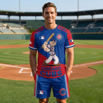 Strong Sailor Baseball Fan T-Shirt And Shorts Set — Sport Outfit Combo | 30 Teams Available