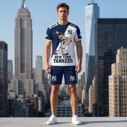 Strong Sailor Baseball Fan T-Shirt And Shorts Set — Sport Outfit Combo | 30 Teams Available